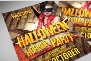 Halloween Party PSD Flyer Template