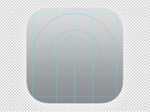 iOS 7 OCD App Icon Grid Template PSD