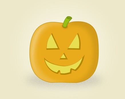Cute Halloween Pumpkin Icon PSD