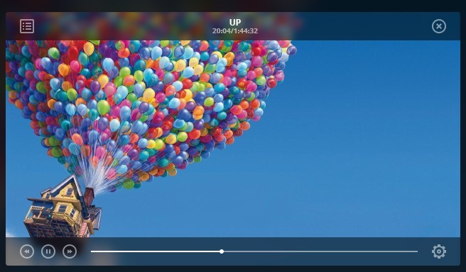 Stylish Transparent Video Player Widget PSD