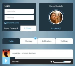 Rounded Flat UI Kit