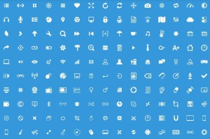 150+ Glyph Icons PSD