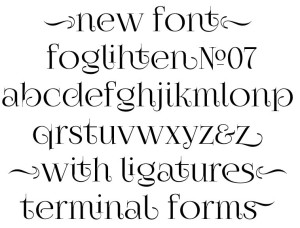 Fogli­hten No.07 Font