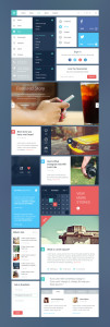 Blog & Magazine Concept Web UI Kit PSD