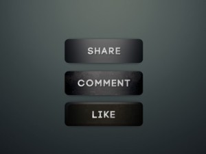 Glossy Dark 3D Web Button Templates PSD