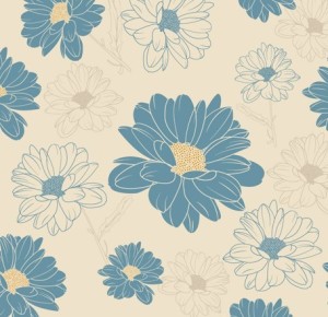 Vintage Chrysanthemum Pattern Background Vector