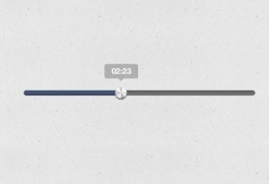 iTunes Style Music Player Progress Bar PSD