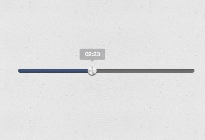 iTunes Style Music Player Progress Bar PSD