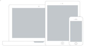 Apple Devices Wireframe Mockup PSD