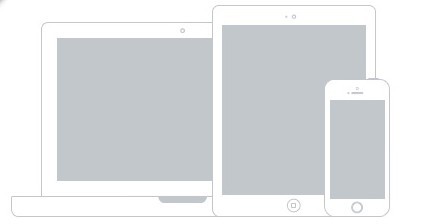 Apple Devices Wireframe Mockup PSD