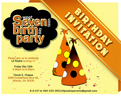 Birthday Invitation Template Vector