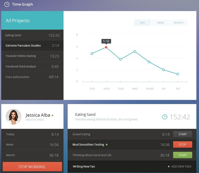 Time Graph UI PSD