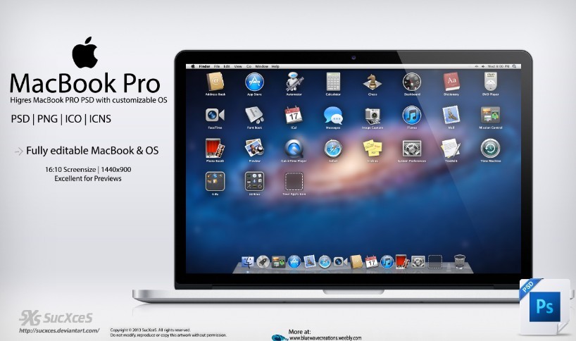 High-Res Mac Pro Mockup Template PSD