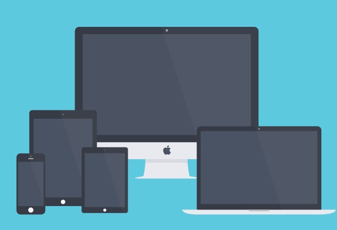 Flat Apple Devices PSD