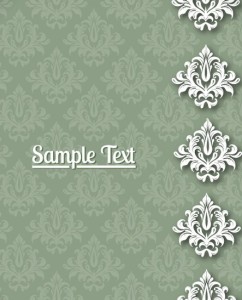 Vintage Floral Frame Vector Illustration 01