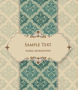 Vintage Floral Frame Vector Illustration 02