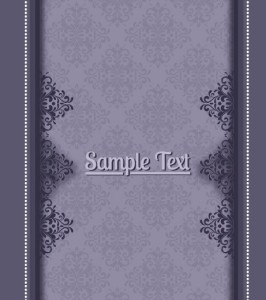 Vintage Floral Frame Vector Illustration 04