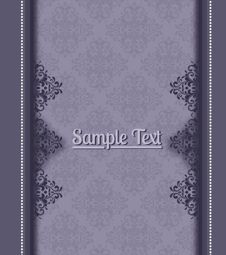 Vintage Floral Frame Vector Illustration 04