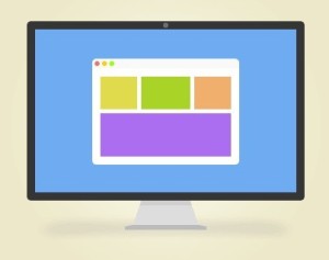 Flat Display Icon PSD