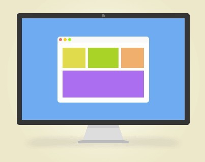 Flat Display Icon PSD