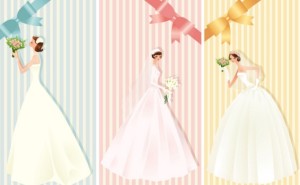 Romantic Bride Background Vector