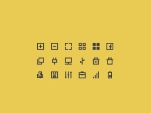 18 Minimal Outline Icons PSD
