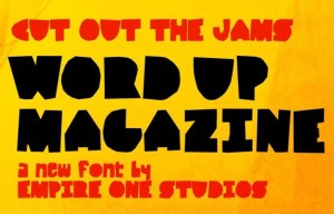 Cut Out The Jams Font