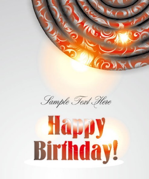 Happy Birthday Card Background Vector