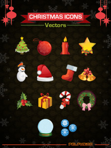 14 High Quality Christmas Icons Vector