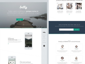 A Clean Landing Page PSD