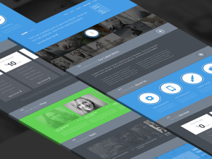 Twish Single Page Website Template PSD
