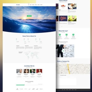 Aqual E-commerce Website Template PSD
