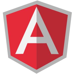 Flat AngularJS Logo PSD