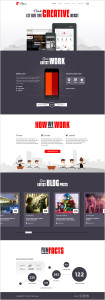 Altair Responsive Blog Website Template PSD