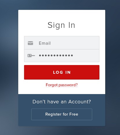Clean Sign In Form UI PSD