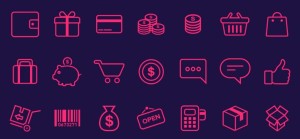 21 E-commerce Icons PSD