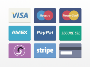 Flat Payment Cards PSD
