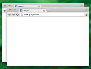 Google Chrome For Mac OS Mockup PSD