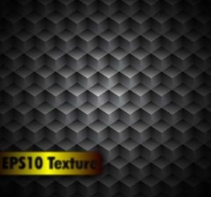 3D Dark Cubes Background Vector