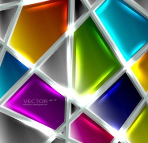Glossy Glass Texture Vector