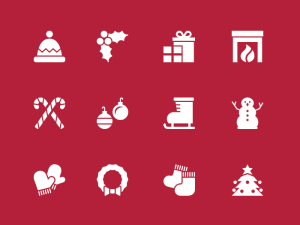 12 Vector Christmas Icons