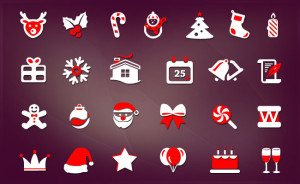 28 Christmas Icons PSD