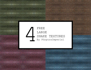 4 Large Snake Textures