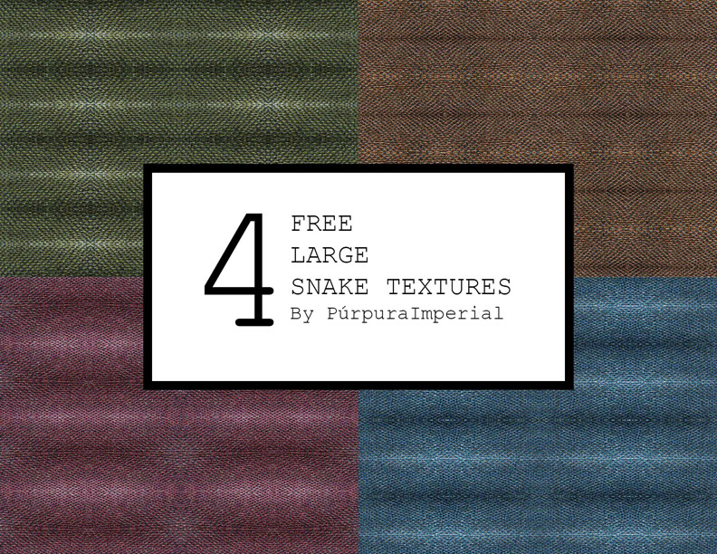 4 Large Snake Textures