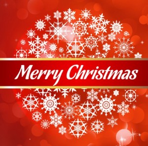 Red Christmas Card Cover PSD