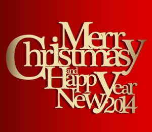 Gold Merry Christmas Poster Font Style Vector