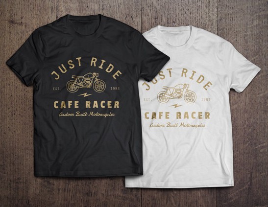 Realistic Short-sleeved T-shirt Mockup PSD
