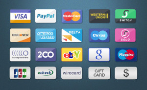 Rounded Payment Card Icons PSD