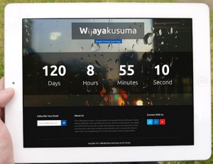 Wijayakusuma Coming Soon Page Template PSD & HTML