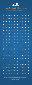 200+ Micro Icons PSD